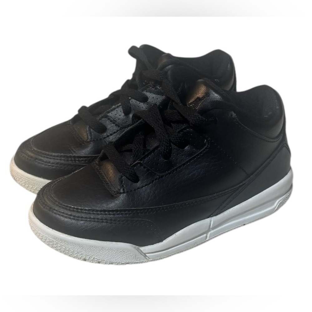Jordan 3 Retro BT Black Toddler Sneakers Size 9C EUC